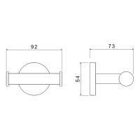 Товар: Двойной крючок Aquatek Оберон Хром арт-AQ4202CR - фото 2 Двойной крючок Aquatek Оберон Хром арт-AQ4202CR — фото 2, Крючки для полотенец