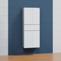 Шкаф пенал СанТа Марс 60 подвесной Белый арт-700310 — фото 3, Пеналы для ванной комнаты