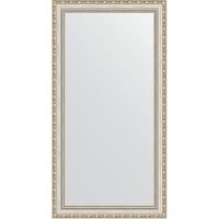 Зеркало Evoform Definite 105х55 в багетной раме - Версаль серебро 64 мм арт-BY 3078 — фото 1, Зеркала в ванную комнату