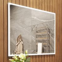 Зеркало Bond Cube 100x80 с подсветкой с сенсорным выключателем арт-M44ZE-10080 — фото 3, Зеркала в ванную комнату