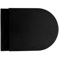 Унитаз Sintesi Evi подвесной Черный матовый с сиденьем Микролифт арт-SIN-TS-EVI-151BM — фото 5, Подвесные унитазы