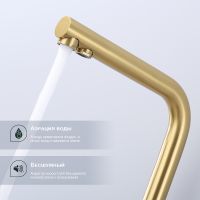 Товар: Смеситель для кухни Splenka Золото матовое арт-S70.61.03 - фото 2 Смеситель для кухни Splenka Золото матовое арт-S70.61.03 — фото 2, Смесители для кухни