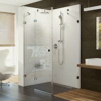 Душевой уголок Ravak Brilliant BSDPS-100/100 100х100 L профиль Хром стекло Transparent арт-0ULA0A00Z1 — фото 1, Квадратные душевые уголки