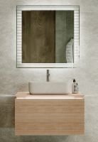 Зеркало Jorno Karat 80 с подсветкой с бесконтактным выключателем арт-Kar.02.80/P/W — фото 4, Зеркала в ванную комнату