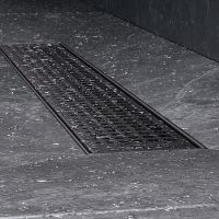 Душевой лоток AM.PM MasterFlow 50 с Черной матовой решеткой Cut Gradient арт-W01SC-P11-050-01BM — фото 7, Душевые лотки