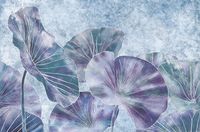 Фреска Ortograf Grafika Natura 31513 Фактура бархат FX Флизелин (4,1*2,7) Синий/Фиолетовый, Цветы/Абстракция арт-31513 (бархат FX) — фото 2, Фрески