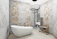 Керамический декор La Fenice Lumiere Decoro Peonie 60х120 см арт-12LMRDEC001 — фото 3, Керамическая плитка