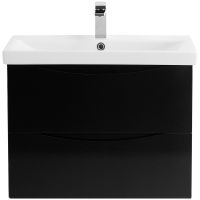 Тумба под раковину BelBagno Marino-Cer 60 подвесная Nero Lucido арт-MARINO-CER-600-2C-SO-NL-P — фото 1, Тумбы под раковину