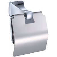 Держатель туалетной бумаги CeramaLux Domino с крышкой Хром арт-95407 — фото 1, Держатели туалетной бумаги
