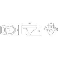 Унитаз Berges Albit S Rimless подвесной с сиденьем Микролифт арт-082147 — фото 7, Подвесные унитазы