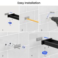 Полотенцедержатель Timo Selene двойной Черный матовый арт-14052/03 — фото 5, Полотенцедержатели