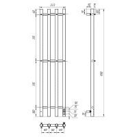 Товар: Электрический полотенцесушитель Point Деметра П3 180x1200 диммер справа Графит блеск арт-PN12832GB - фото 5 Электрический полотенцесушитель Point Деметра П3 180x1200 диммер справа Графит блеск арт-PN12832GB — фото 5, Электрические полотенцесушители