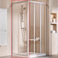 Душевая стенка Ravak Supernova APSS-75 профиль Сатин стекло Transparent арт-94030U02Z1 — фото 1, Боковые стенки