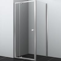 Душевой уголок WasserKRAFT Aula 90х100 профиль Хром стекло прозрачное арт-11P18 — фото 1, Прямоугольные душевые уголки