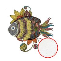 Фреска Ortograf Животные 30519 Фактура бархат FX Флизелин (2*2,7) Разноцветный, Рыбы/Абстракция арт-30519 (бархат FX) — фото 1, Фрески