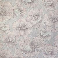 Обои Solo Fluid Винил на флизелине (1,06*10) Серый/Розовый, Цветы арт-E105005 — фото 1, Обои для стен