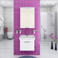 Зеркальный шкаф Runo Ибица 50 R с подсветкой Белый арт-00000001075 — фото 5, Зеркальные шкафы в ванную