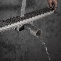 Товар: Душевой лоток Gappo с решеткой Нержавеющая сталь арт-G85007-2 - фото 4 Душевой лоток Gappo с решеткой Нержавеющая сталь арт-G85007-2 — фото 4, Душевые лотки