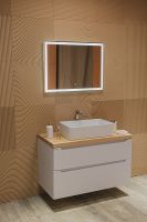 Зеркало Silver Mirrors Ливия 80 с подсветкой с сенсорным выключателем и диммером арт-ФР-00000942 — фото 6, Зеркала в ванную комнату