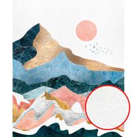 Фреска Ortograf Горы 6753 Фактура бархат FX Флизелин (2,2*2,7) Разноцветный, Горы/Абстракция арт-6753 (бархат FX) — фото 1, Фрески