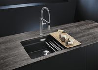 Кухонная мойка Blanco Etagon 700-U Silgranit Серый беж арт-525174 — фото 7, Кухонные мойки