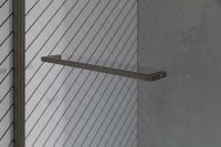 Шторка на ванну Allen Brau Priority 80 профиль Серебро браш стекло прозрачное арт-3.31024.BA — фото 9, Шторки для ванной распашные