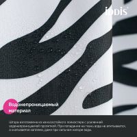 Штора для ванны Iddis Base 180х200 Черно-белая арт-BB03P18i11 — фото 4, Шторы для ванной