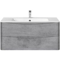 Тумба под раковину Vincea Paola 100 подвесная Beton арт-VMC-2P100BT — фото 1, Тумбы под раковину