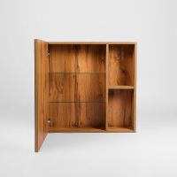 Зеркальный шкаф VIANT Бостон 60 Дуб Вотан арт-VBOS60-ZSH — фото 4, Зеркальные шкафы в ванную