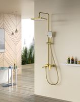 Душевая система Splenka Золото матовое арт-S01.24.03 — фото 2, Душевые стойки