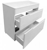 Тумба с раковиной Эстет Kare Luxe 70 Белая арт-ФР-00007071 — фото 2, Тумбы с раковиной