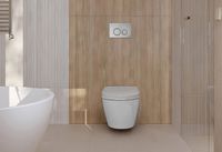 Комплект унитаза-биде Tece Spring S 955799 с инсталляцией с сиденьем Микролифт и клавишей смыва Хром глянцевый арт-S955799 — фото 8, Умные унитазы