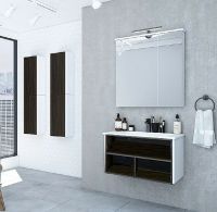 Тумба под раковину Aquaton Брук 100 подвесная Дуб феррара арт-1A201601BCDF0 — фото 2, Тумбы под раковину