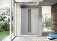 Душевая дверь в нишу River Dreike 150 МТ профиль Матовый хром стекло матовое арт-10000002357 — фото 2, Раздвижные душевые двери