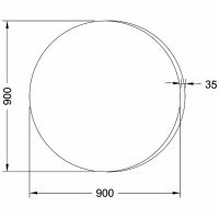 Зеркало SanVit Арт 90 с подсветкой с инфракрасным выключателем арт-zart90 — фото 4, Зеркала в ванную комнату