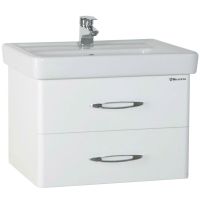 Тумба под раковину Bellezza Джела 70 2 ящика подвесная Белая арт-4639811670018 — фото 1, Тумбы под раковину