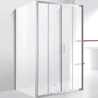 Душевой уголок Cezares Molveno 170x90 профиль Хром стекло рифленое арт-MOLVENO-AH-22-170/90-P-Cr — фото 1, Прямоугольные душевые уголки