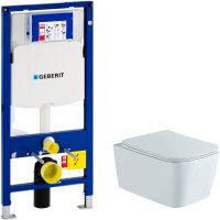Комплект унитаза Aquatek Либра New AQ1148N-00 с инсталляцией Geberit Duofix Sigma UP320 111.300.00.5 с сиденьем Микролифт арт-AQ1148N-00+111.300.00.5 — фото 1, Комплекты унитаз + инсталляция