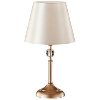 Настольная лампа Crystal Lux Бежевая Золото арт-FLAVIO LG1 GOLD — фото 1, Настольные лампы