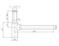 Сифон для раковины Rav Slezak Хром арт-MD0232 — фото 2, Сифоны для раковины