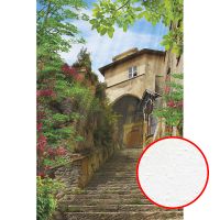 Фреска Ortograf Городской пейзаж 3914 Фактура бархат FX Флизелин (1,8*2,7) Бежевый/Зеленый, Город/Пейзаж арт-3914 (бархат FX) — фото 1, Фрески