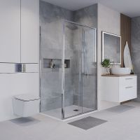 Душевой уголок Niagara Nova 130х80 профиль Хром стекло прозрачное арт-NG-64-13A-A80-34 — фото 3, Прямоугольные душевые уголки