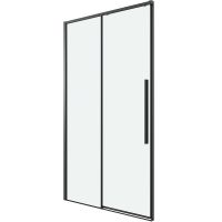 Душевая дверь Grossman Galaxy 130 профиль Черный матовый стекло прозрачное арт-100.K33.01.130.21.00 — фото 2, Раздвижные душевые двери