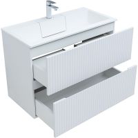 Тумба под раковину Aquanet Джейн 90 подвесная Белая матовая арт-313287 — фото 5, Тумбы под раковину