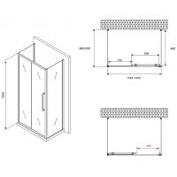 Товар: Душевой уголок Abber Schwarzer Diamant 160x50 профиль Хром стекло прозрачное арт-AG30160H-S50-S50 - фото 5 Душевой уголок Abber Schwarzer Diamant 160x50 профиль Хром стекло прозрачное арт-AG30160H-S50-S50 — фото 5, Прямоугольные душевые уголки