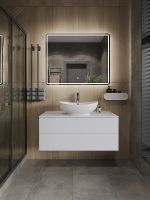 Тумба с раковиной Orange Otto 100 Белая арт-Ot-100TuMDF+G56 — фото 4, Тумбы с раковиной