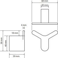 Товар: Двойной крючок Bemeta Organic Хром арт-157106211 - фото 3 Двойной крючок Bemeta Organic Хром арт-157106211 — фото 3, Крючки для полотенец
