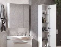 Зеркальный шкаф Aquaton Беверли 80 Белый глянец арт-1A237102BV010 — фото 6, Зеркальные шкафы в ванную