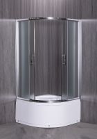 Товар: Душевой уголок Esbano ESR-8010 80x80 профиль Хром стекло рифленое арт-ESUGR8010 - фото 3 Душевой уголок Esbano ESR-8010 80x80 профиль Хром стекло рифленое арт-ESUGR8010 — фото 3, Душевые уголки четверть круга