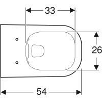 Унитаз Geberit Smyle без сиденья арт-500.210.01.1 — фото 7, Подвесные унитазы